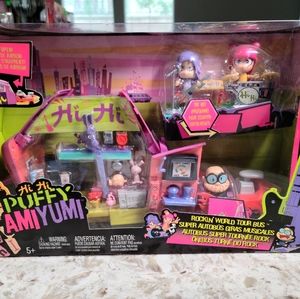 Mattel Hi Hi Puffy Ami Yumi Rockin World Tour Bus Playset RARE Sounds Car Figure